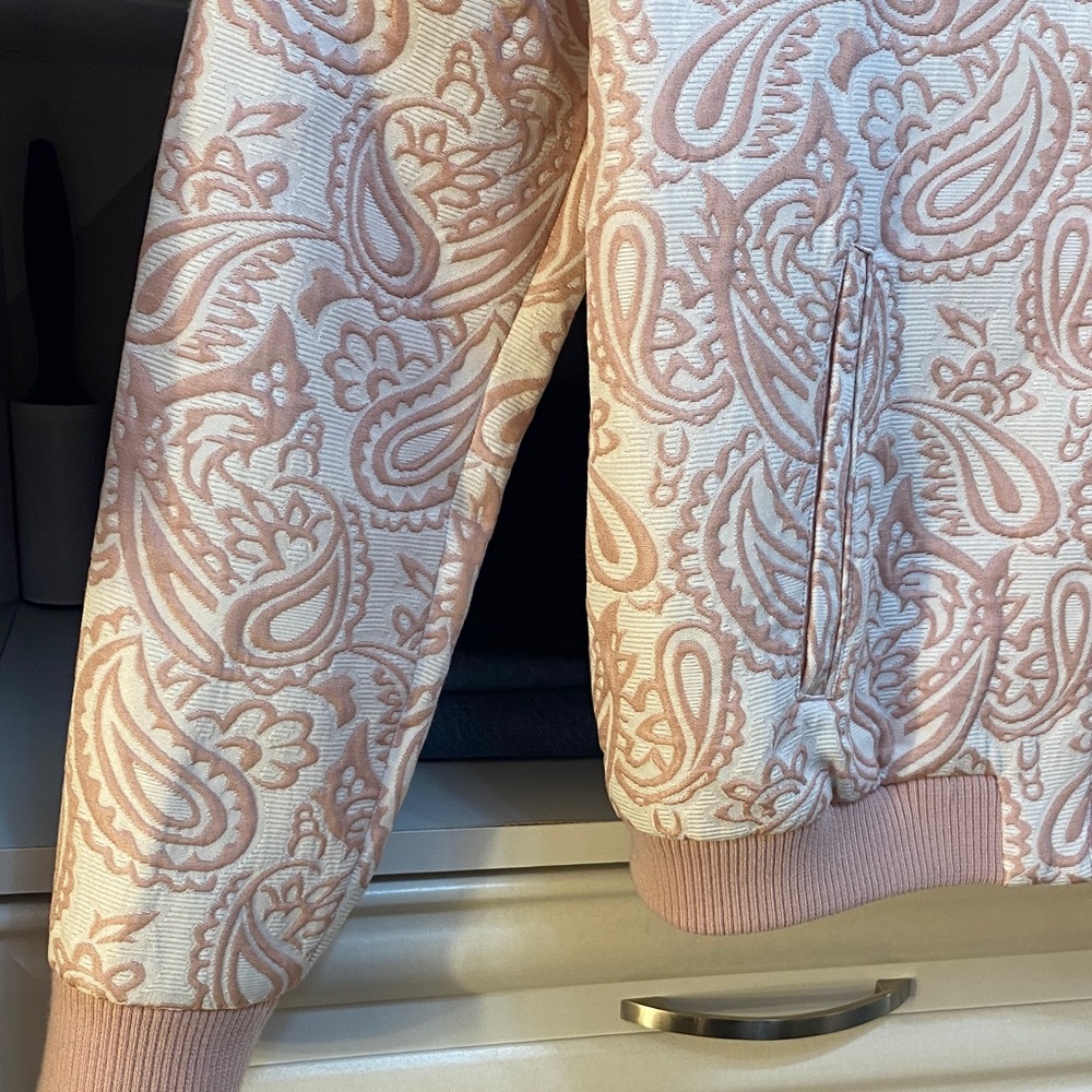 Victoria Beckham for Target Blush Paisley Bomber Jacket. - Picture 4 of 5